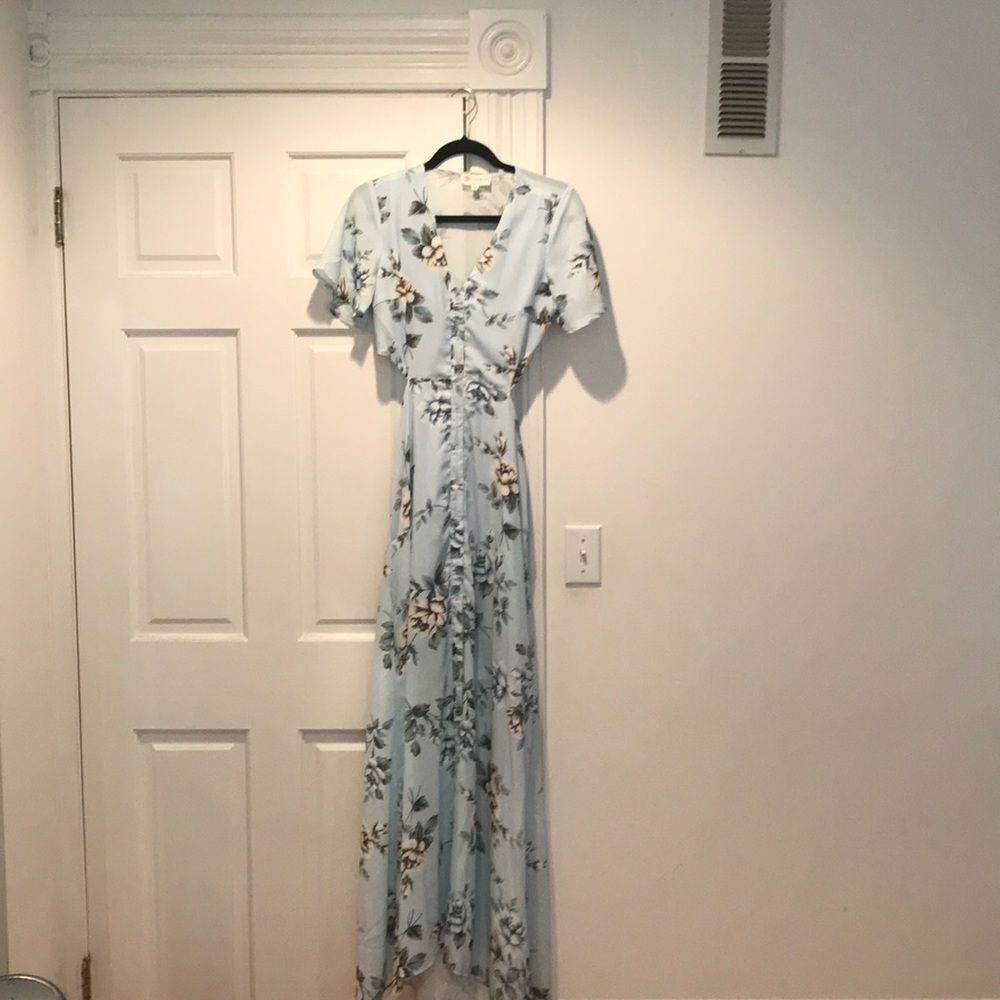 Maxi, side/back cut out dress